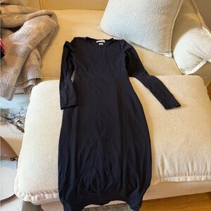 Aritzia Classic Black Long Sleeve Dress